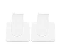 Operitacx 2pcs Acrylic Handheld Makeup Palettes Lightweight Ergonomic Design 3.22x2.36x1.18inch Easy to Wipe Handle for Makeup Use