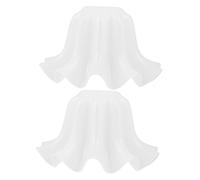 Operitacx 2pcs Acrylic Lily Valley Lamp Shades White Soft Light for Pendant Lights Wall Sconces Table Lamps Versatile Replacement for Ceiling and Floor Fixtures