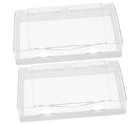 Operitacx 2pcs Adhesive Socket Covers Transparent Splash Outlet Protectors for Bathroom and Home Wall Wear Resistant Electric Plug Protective Case with Strong Reusable Adhesive