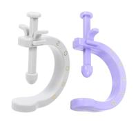 Operitacx 2pcs Adjustable Acupressure Foot Massager Tool with Ergonomic Comfort Fit and Curved Base, Portable Abs Material Pressure Point Massage Device for Office Workers the Go Use
