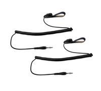 Operitacx 2pcs Adjustable Ionic Foot Wristbands for Foot Spa Machine with Comfortable Fit and Efficient Ion Flow Abs Material Coiled Cord for Baths and Equipment Servicing Black