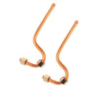 Operitacx 2pcs Air Compressor Pump Discharge Hose Air Compressor Transfer Tube Aluminum Noise Reduction Stable Operation Accessory for 7.87x2.95x0.79in