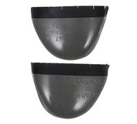 Operitacx 2pcs Anti-Static Composite Toe Inserts with Metatarsal Protection for Work Boots Steel Cap Safety Shoe Covers for Labour Insurance and Heavy Impact Resistance Silver
