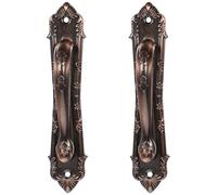 Operitacx 2pcs Antique Copper Door Handles for Wooden Doors Thickened 138mm Vintage Retro Cabinet and Wardrobe Handles for Home Use