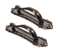 Operitacx 2pcs Antique Style Cabinet Door Handles Decorative Pulls Replacement for Wardrobe Cupboard Thickened Hand Forged Polished Finish Durable Vintage Door Pulls for Interior Use