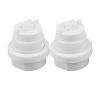 Operitacx 2pcs Automatic Toothpaste Dispenser Parts Wall-Mounted Tube Squeezer Accessories Replacement for Bathroom DIY Repair White