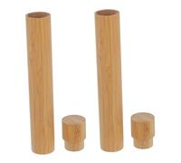 Operitacx 2pcs Bamboo Mailing Tubes for Document Storage and Poster Transport Natural Sustainable Artwork Cylinder Holder with Secure Shipping Protection Lightweight Portable Paper Storage