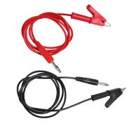 Operitacx 2pcs Banana Plug to Alligator Clip Wire 4mm Copper Test Lead