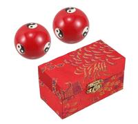 Operitacx 2pcs Baoding Balls Hand Strengthening Tools Comfortable Grip Fitness Metal Hand Massaging Balls Elegant Appearance Craftsmanship Relaxation Massage for Adults