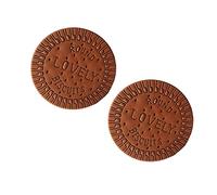 Operitacx 2pcs Biscuit Shaped Mini Notepad Glue Cover and Binding Rings for Pocket Diary Use Note Pads for Friends