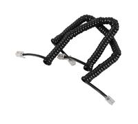 Operitacx 2Pcs Black Coiled Telephone Cords for Landlines and Receiver Phone Cable with Stable Signal Transmission and Noise Connection Telephone Accessories