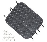 Operitacx 2pcs Black Leather Car Seat Kick Pads Back Protector for Car Seat Organization Helper Portable Anti-kick Mats Cover Suitable for Interior