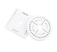 Operitacx 2pcs Braider Weaving DIY Craft Beading Cord Disc Braiding Board for Handmade Weaving Disk Jewelry Making