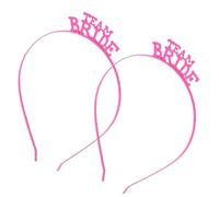Operitacx 2pcs Bridal Tiara Hair Hoop Letters Design Creative Hair Clasp for Wedding Dress Accessory Party Headband