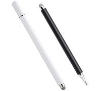 Operitacx 2pcs Capacitive Stylus Pens for Touch Screens Ergonomic Mobile Phone Writing Tools Compatibility for Tablets and Smartphones Black White