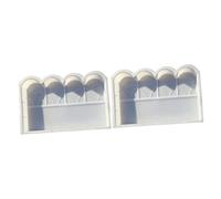 Operitacx 2pcs Cement Paving Mould for Garden Lawn Fence DIY Fence Mold Plastic Brick Mold for Concrete Tools Garden Plastic