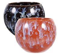 Operitacx 2pcs Ceramic Chinese Tea Cup Set, Mini Espresso Mug with Unique Artistic Design, Practical for Long Term Use and Easy Maintenance, for Home Or Office Tea Enjoyment