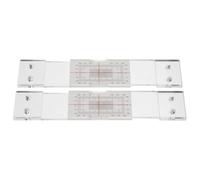 Operitacx 2pcs Concrete Crack Detector Kit Acrylic Crack Width Gauge Meter for Building and Foundation Measurement