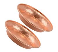Operitacx 2pcs Copper Decorative Fruit Bowl Set Mystical Tibetan Design Multi-Purpose Home Decor Offering Bowls for Meditation and Rituals Detailed Artistic Water for Homes