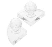 Operitacx 2pcs Cosmetic Pressing Tool DIY Eyeshadow Compacting Tool Crystal Material Compacting Eyeshadow Repairing Broken Makeup Makeup Gadget for Professional Depotting and Assistance