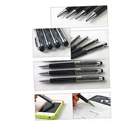 Operitacx 2pcs Crystal Pen Stylus Multi Function Stylish Bling Slim Crystal Diamond Stylus and Ink Ballpoint Pens for Capacitive Touch Screen Devices for Writing Tablets and Smartphones