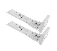 Operitacx 2pcs Curtain Track Mounts Curtain Rail Mounting Brackets Iron Ceiling Mount with Minimal Friction Reduce Operational Noise 6.38x2.09x1.73in for Bedroom Office