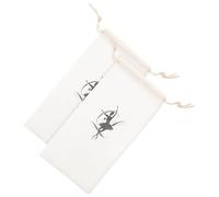 Operitacx 2pcs Drawstring Ballet Shoe Bags for Dancers, Portable Cloth Dance Shoe Organizers for Travel and Dance Classes