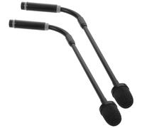 Operitacx 2pcs Dynamic Gooseneck Wired Microphone with 3 Pin Male Xlr Connector, Portable Metal Design Featuring Flexible Gooseneck Tube for Dj Events and Conference Room Use