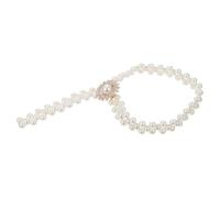 Operitacx 2pcs Elegant Pearl Design Curtain Holders Tiebacks with Strong Wear-resistant Iron and Plastic Material, for Offices and Studios, Modern Simple Style