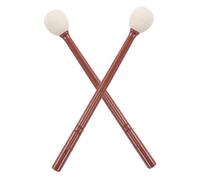 Operitacx 2pcs Elegant Wooden Buddhist Fish Stick Percussion Instrument Sticks for Meditation Classroom Home Decor Made from Cotton and Wood