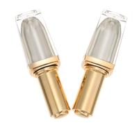 Operitacx 2pcs Empty DIY Nail Polish Bottle 10ml Acrylic Glass Refillable Containers Store Liquid Latex Repackaging Nail Polish for Serum Cuticle Oil DIY with Brush Lid Random Color
