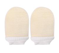 Operitacx 2pcs Exfoliating Bath Wipe Body Scrubber Loofah Exfoliating Gloves 5.11x7.86x0.20inch Portable Comfortable Shower Glove for Home and Outdoor Use