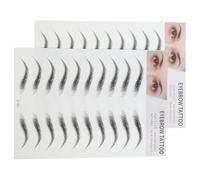 Operitacx 2pcs Eyebrow Sticker for Women Temporary Eyebrow 8.07x5.90x0.07inch Waterproof No to Skin Lasts for Several Days Fashionable Versatile Grooming Tool for Men and Women