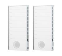 Operitacx 2pcs Eyelash Extension Glass Holder Pallet Tray 3.94x1.97 Inch Large Work Space Eyelash Classification Beauty Salon