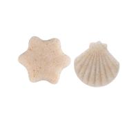 Operitacx 2pcs Facial Exfoliating Sponge Pads with Walnut Powder and Biodegradable, Hexagon Shell Shape Makeup Remover Sponges for Gentle Face Cleansing and Skin Care