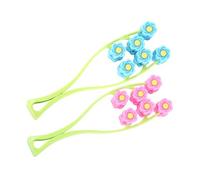 Operitacx 2pcs Facial Roller Massager Set Manual Tool Pink and Blue Anti-Aging Skin Care Roller for Facial Massage and Wrinkle Reduction at Home