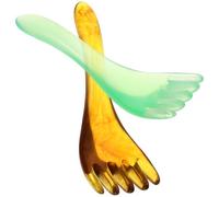 Operitacx 2pcs Five-claw Massager Massage Scraper Resin Beeswax Comb for Muscle Relaxing Tool for Scalp Massage and Back Itching Relief Random Color