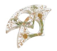 Operitacx 2pcs Floral Resin Thumb Page Holders for Reading - Novel Reading Accessories with Daisy Lily Design, Ergonomic Book Page Separators for Students, Teachers, and Book Lovers at Home