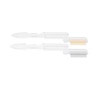 Operitacx 2pcs Foldable Eyelash Combs and Eyebrow Combs Set Made of Stainless Steel and Pc, Not Easy to Break with Eyelash Shaping Function, for Outdoor Use and Travel