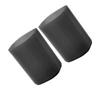 Operitacx 2pcs Frosted Plastic Pen Holders Multifunctional Pencil Organizer with Stable Base for Desk Office Study Home Black Matte Design