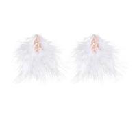 Operitacx 2pcs Girl Decorative Plume Hair Clips Multi-purpose Elegant Alloy Hair Accessories for Adults Side of The Head Performance