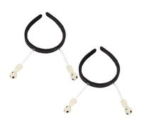 Operitacx 2pcs Glow-in-the-dark Headband with Antenna Et Dolls Funny Hair Accessory for Boys and Girls Girls Halloween Party Costume Birthday Celebration