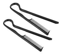 Operitacx 2pcs Hair Combs V-shaped Comb 7.98x2.75x0.39inch Abs Hair Straighter Better Control