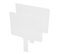 Operitacx 2pcs Handheld Double-Sided Acrylic Answer Paddle Reusable Dry Erase Whiteboard for Classroom Interactive Learning Student Participation and Quick Response Tool
