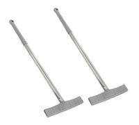 Operitacx 2Pcs Handheld Stainless Steel Sign Holder Telescopic Poles Adjustable Length for Conferences and Outdoor Recruitment Events