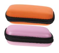 Operitacx 2pcs Hard Drive Carrying Case Set Hard Drive Carrying Case Set for Hdd and SSD Travel Electronics Organizer Orange and Pink