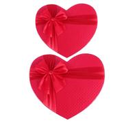 Operitacx 2Pcs Heart Shape Jewelry Box Paper Packaging Boxes for Wedding Favour Storage and Valentine’S Day Presentation