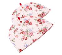 Operitacx 2pcs Heat Insulation Tea Pot Covers with Delicate Pattern Cotton Cloth Material Reusable Protective Tea Cozy Covers for Kitchen Supplies and Home Use