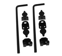 Operitacx 2pcs Heavy Duty Cane Bolt Gate Stopper Hardware for Wood PVC Metal Fences Deep Ground Drop Rod Latch for Outdoor Garden Gates Easy DIY Installation Black