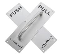 Operitacx 2pcs Heavy Duty Commercial Fire Door Handle Stainless Steel Sliding Pull Handles Flush Mount for Barn Doors Home Office Public Spaces